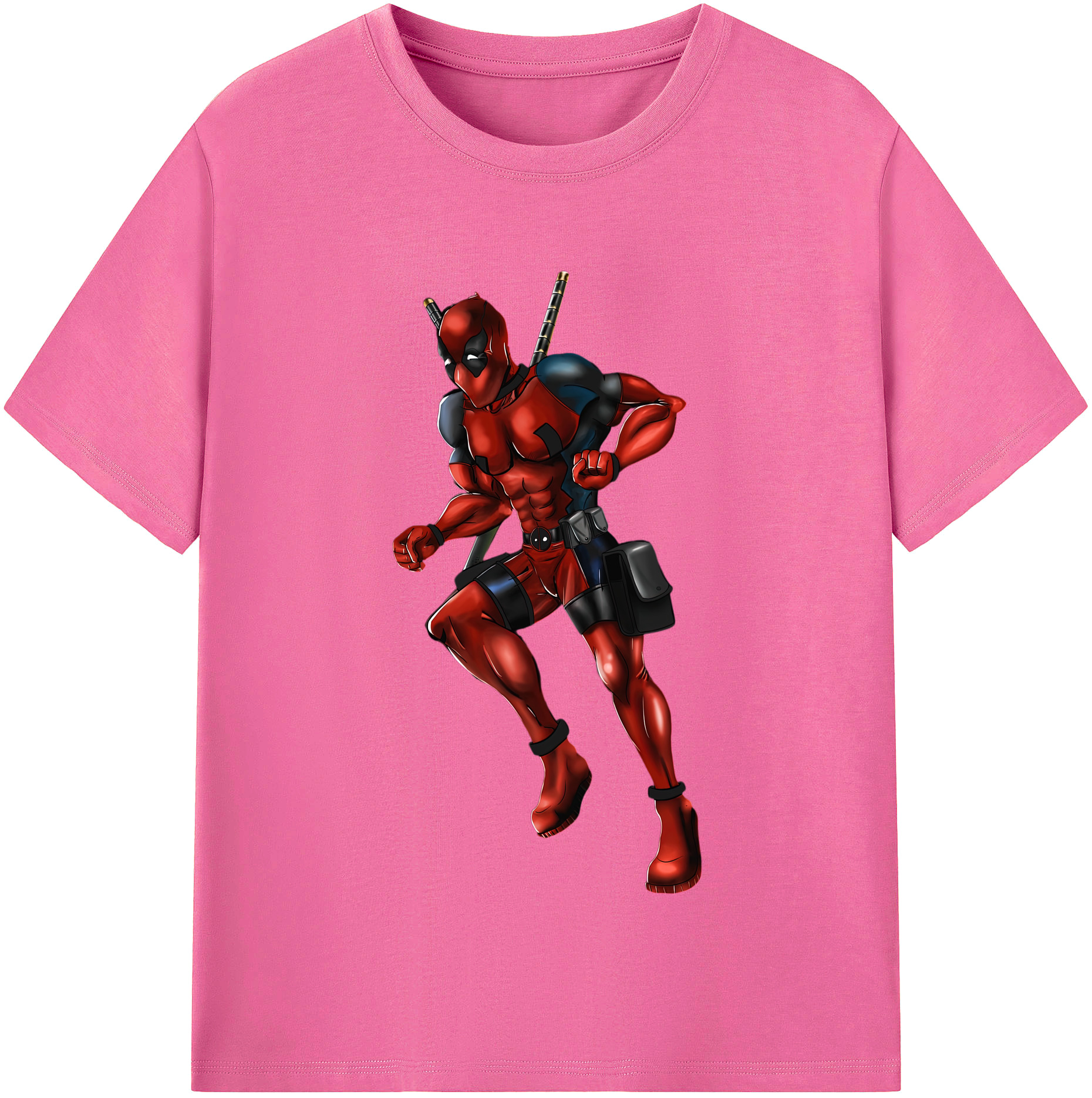 （画像用） Deadpool デッドプール レディースカジュアルプリントTシャツ（綿100％）